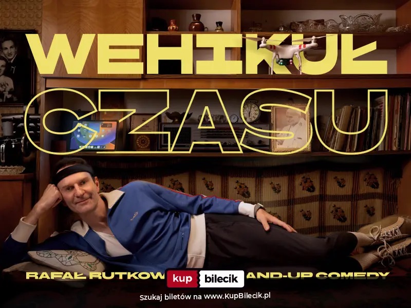 Od PRL-u do sztucznej inteligencji – Rafał Rutkowski wystąpi w WDK z najnowszym programem “Wehikuł czasu”